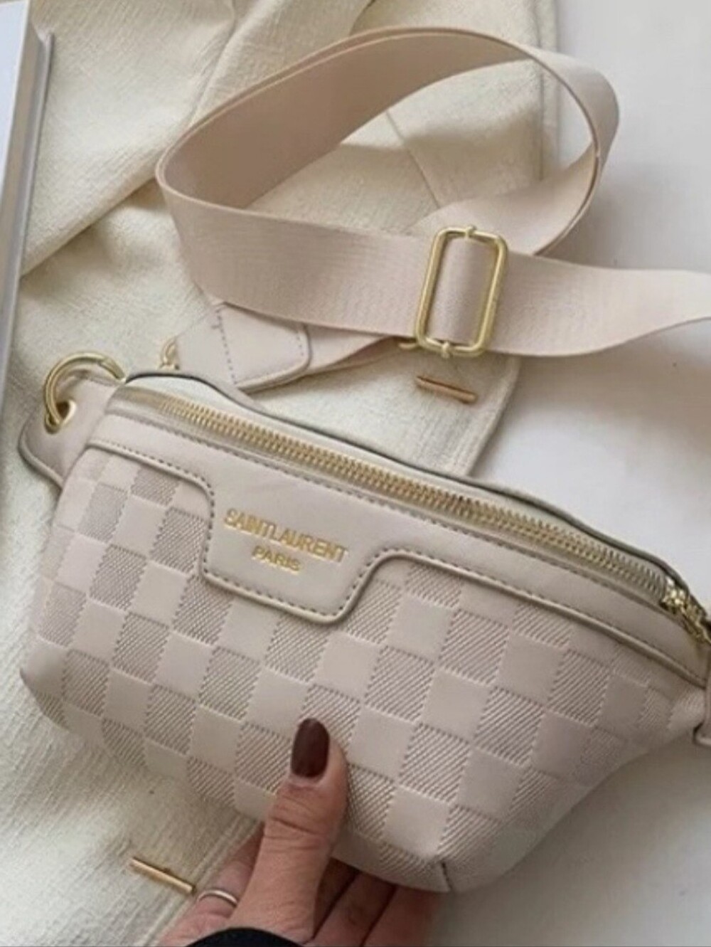 Ysl beauty cosmetic pouch to Convertible Bum/ Crossbody/Shoulder bag